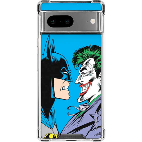 DC Comics The Joker vs Batman Vintage art Google Pixel 7a Clear Case
